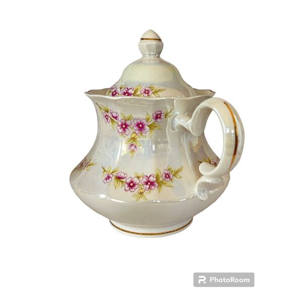 Vintage Floral Teapot Tea  Pot  2 Cups - Picture 4 of 9